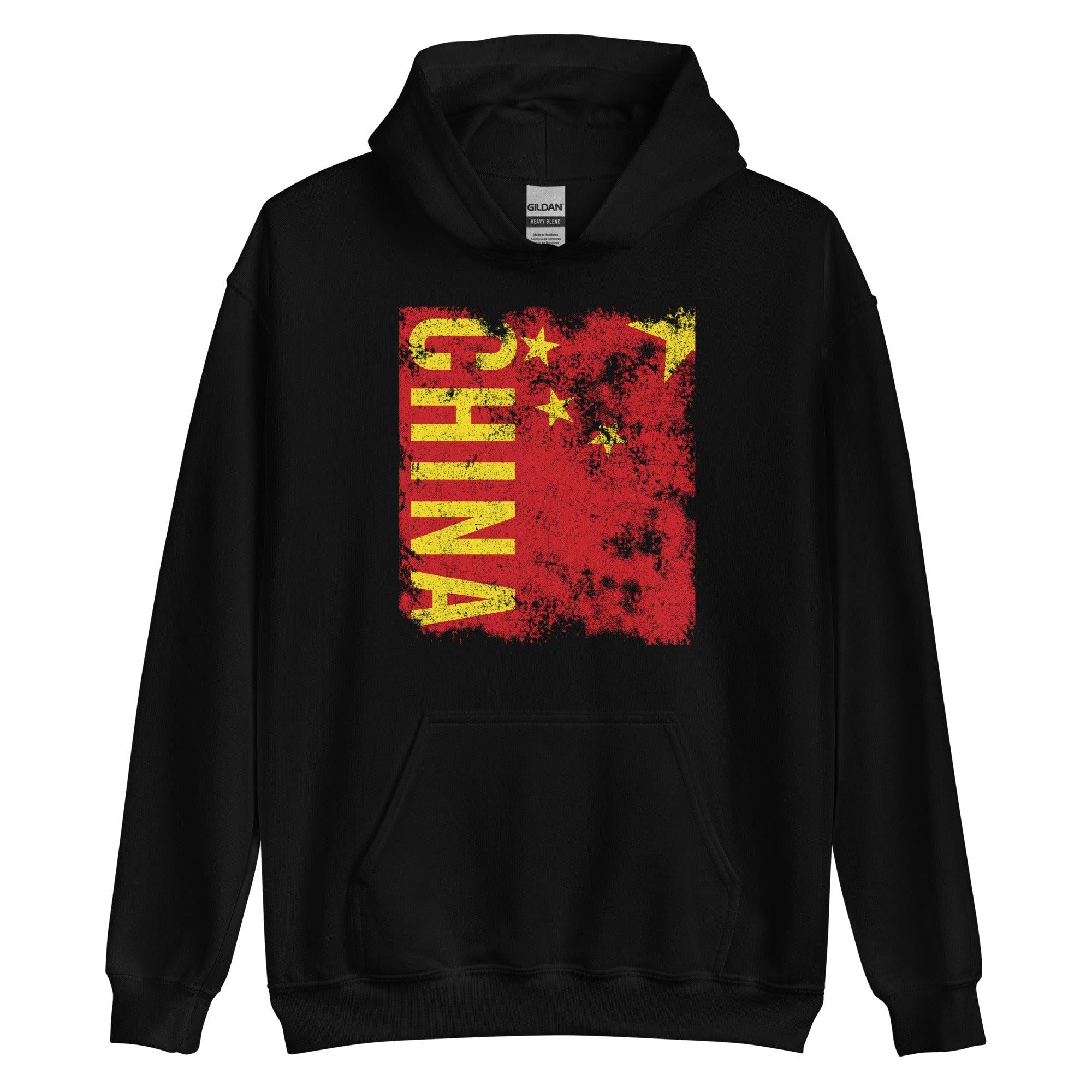 China Flag - Distressed Flag Hoodie