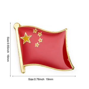 China Flag Lapel Pin - Enamel Pin Flag