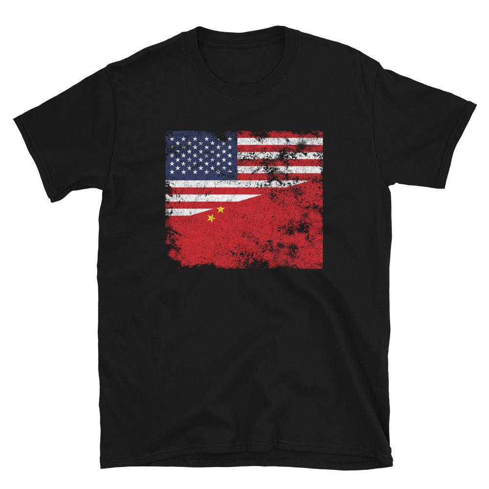 China USA Flag T-Shirt