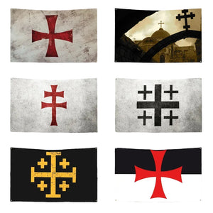 Christian Cross Flags - 90x150cm(3x5ft) - 60x90cm(2x3ft)