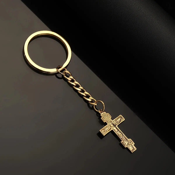 Christian Cross Keychain