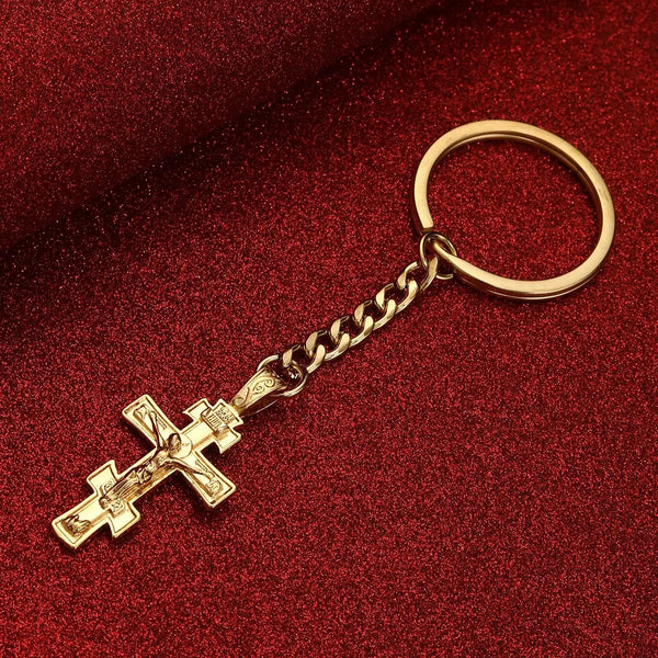 Christian Cross Keychain
