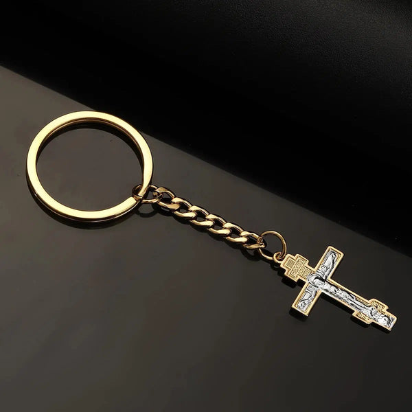 Christian Cross Keychain