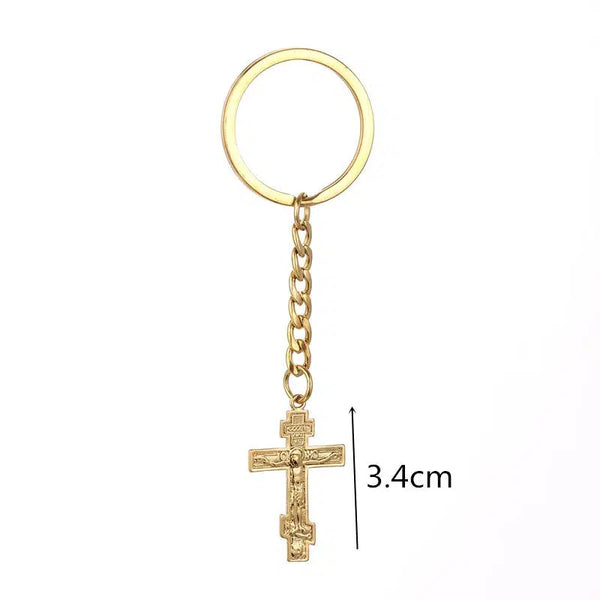 Christian Cross Keychain