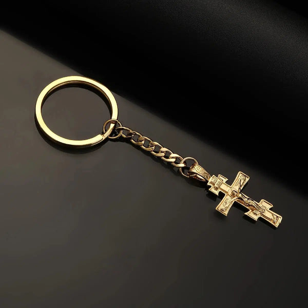 Christian Cross Keychain