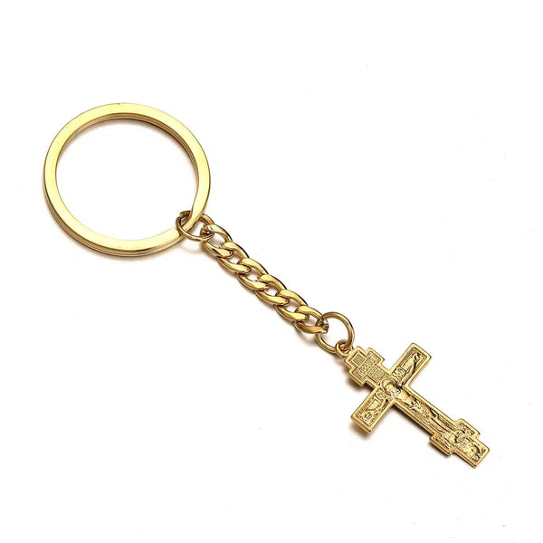 Christian Cross Keychain