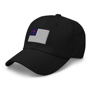 Christian Flag Cap - Adjustable Embroidered Dad Hat