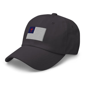 Christian Flag Cap - Adjustable Embroidered Dad Hat