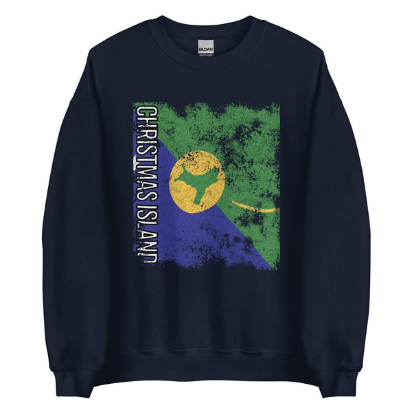 Christmas Island Flag - Distressed Flag Sweatshirt