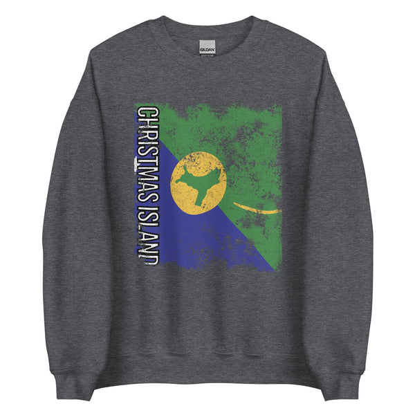 Christmas Island Flag - Distressed Flag Sweatshirt