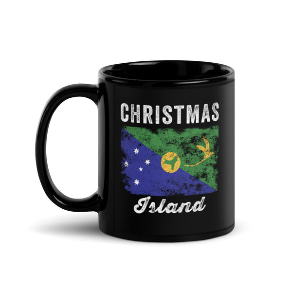 Christmas Island Flag Distressed Mug