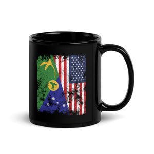 Christmas Island USA Flag Half American Mug