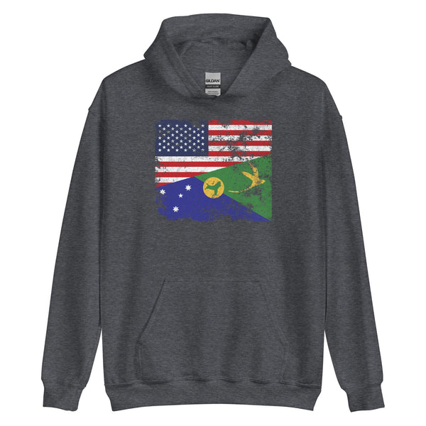 Christmas Island USA Flag Hoodie