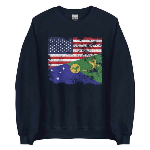 Christmas Island USA Flag Sweatshirt