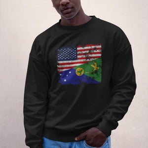 Christmas Island USA Flag Sweatshirt