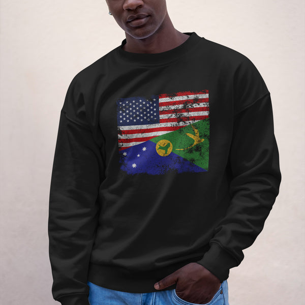 Christmas Island USA Flag Sweatshirt