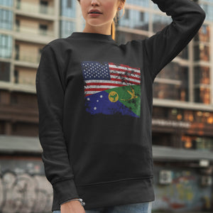 Christmas Island USA Flag Sweatshirt