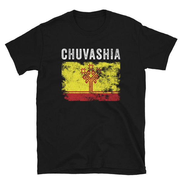 Chuvashia Flag Distressed - Chuvash Flag T-Shirt