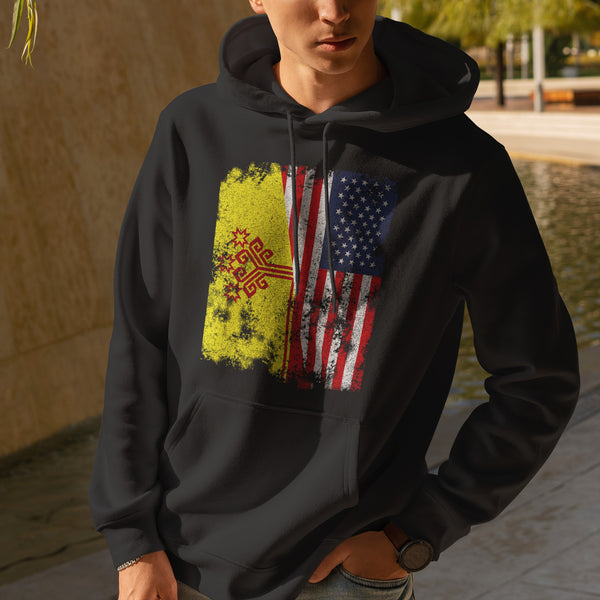 Chuvasia USA Flag - Half American Hoodie