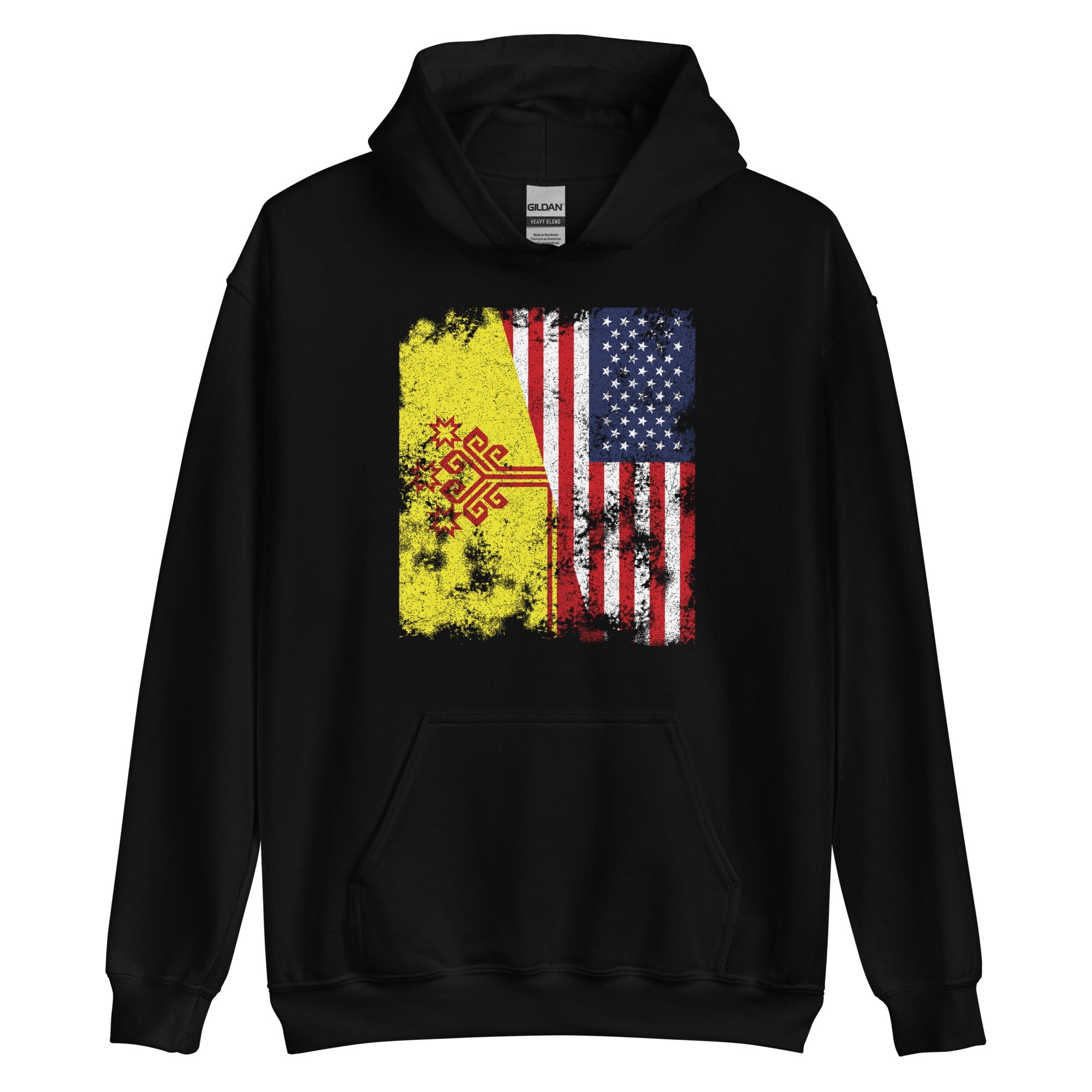 Chuvasia USA Flag - Half American Hoodie