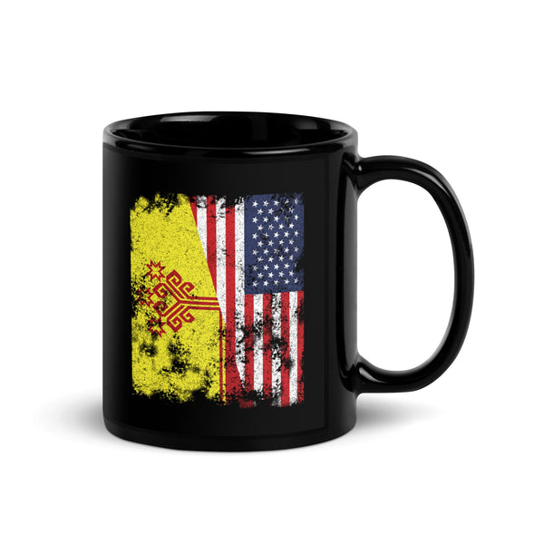 Chuvasia USA Flag - Half American Mug