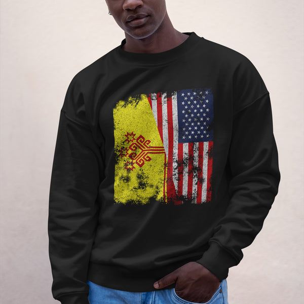 Chuvasia USA Flag - Half American Sweatshirt