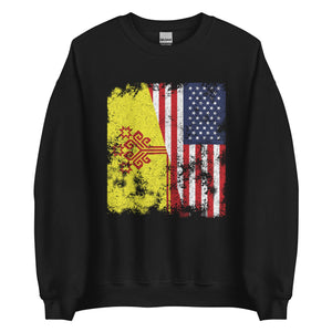 Chuvasia USA Flag - Half American Sweatshirt