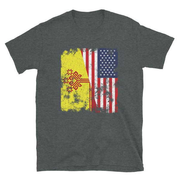 Chuvasia USA Flag - Half American T-Shirt