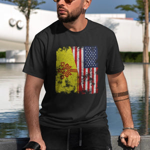 Chuvasia USA Flag - Half American T-Shirt