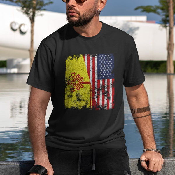 Chuvasia USA Flag - Half American T-Shirt
