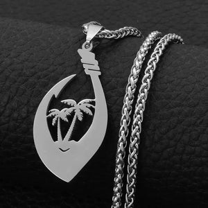 Coconut Tree Pendant Necklace
