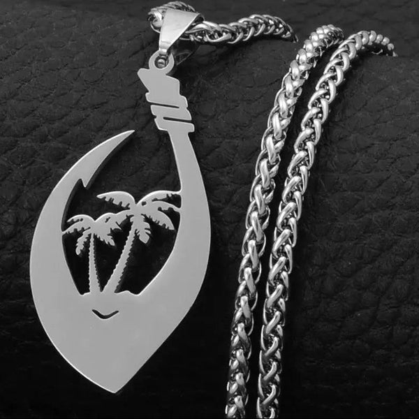 Coconut Tree Pendant Necklace