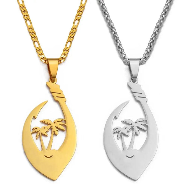 Coconut Tree Pendant Necklace