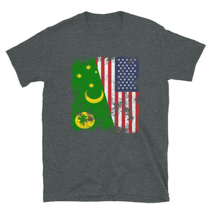 Cocos Islands USA Flag T-Shirt