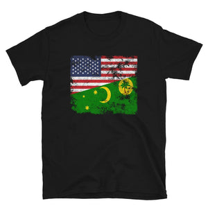Cocos Islands USA Flag T-Shirt