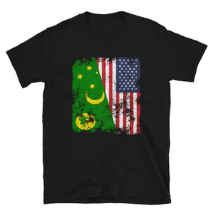 Cocos Islands USA Flag T-Shirt