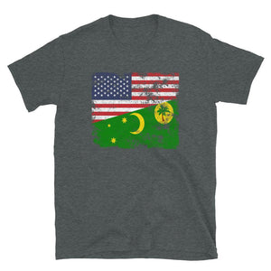 Cocos Islands USA Flag T-Shirt