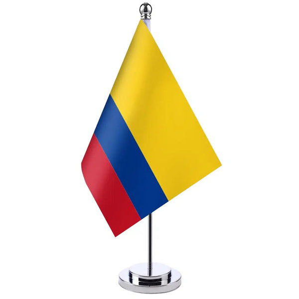 Colombia Desk Flag - Small Office Table Flag