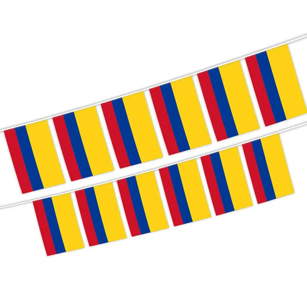 Colombia Flag Bunting Banner - 20Pcs