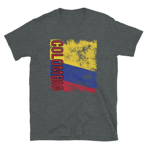 Colombia Flag Distressed T-Shirt