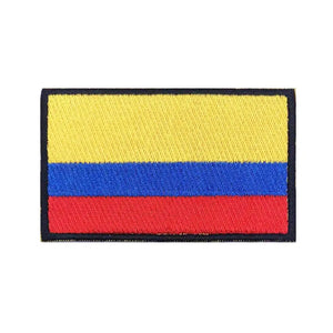 Colombia Flag Patch - Iron On/Hook & Loop Patch