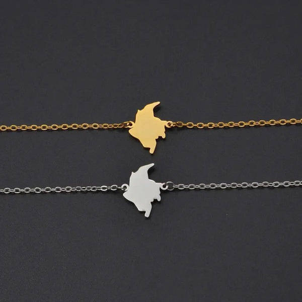 Colombia Map Bracelet