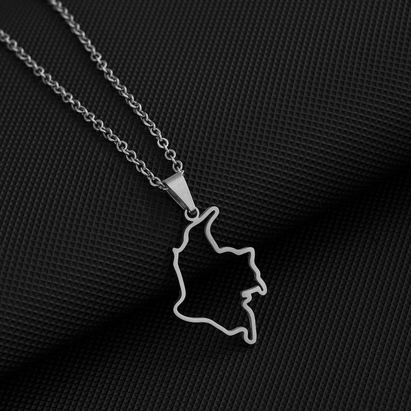 Colombia Map Necklace