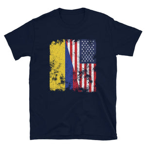 Colombia USA Flag - Half American T-Shirt