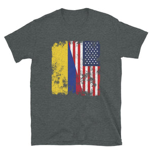 Colombia USA Flag - Half American T-Shirt