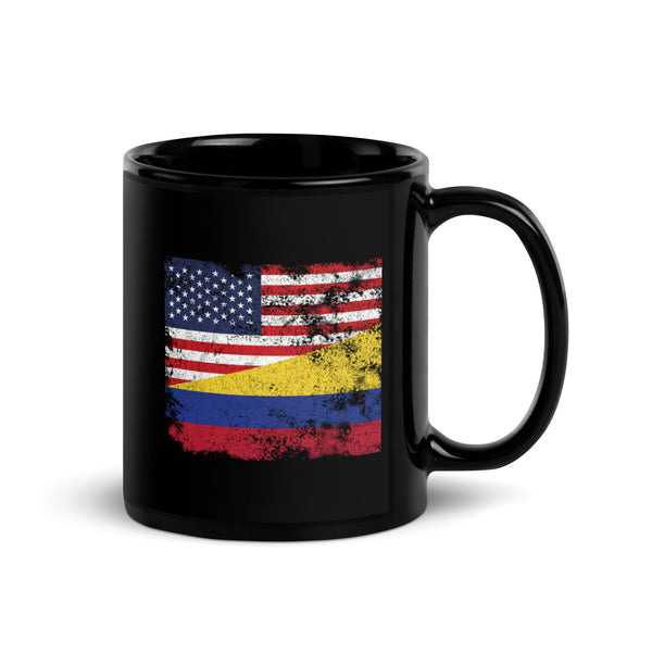 Colombia USA Flag Mug