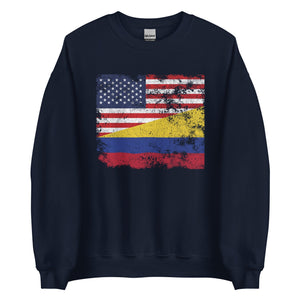 Colombia USA Flag Sweatshirt