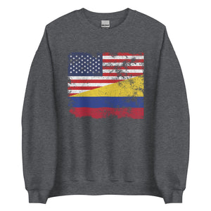 Colombia USA Flag Sweatshirt
