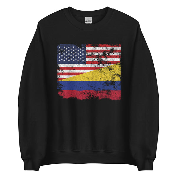Colombia USA Flag Sweatshirt