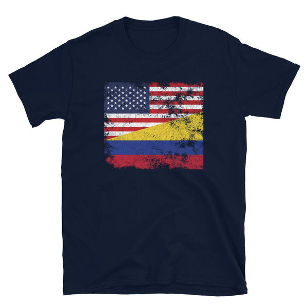 Colombia USA Flag T-Shirt